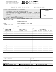 Form UITR-6A Multiple Quarter Adjustment of Workers&#039; Wages - Colorado