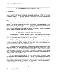 Model Qualified Domestic Relations Order - Arkansas, Page 4