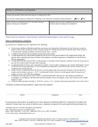 Labor Standards Complaint Form - Colorado, Page 25