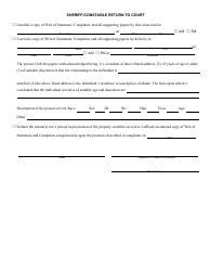 Form DC-CV-085 Complaint and Summons Against Tenant in Breach of Lease - Maryland, Page 3