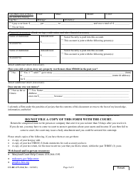 Form CC-DC-CV-114 Judgment Debtor (Defendant) Information Sheet - Maryland, Page 2