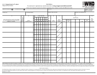 Document preview: Form WH-347 Payroll