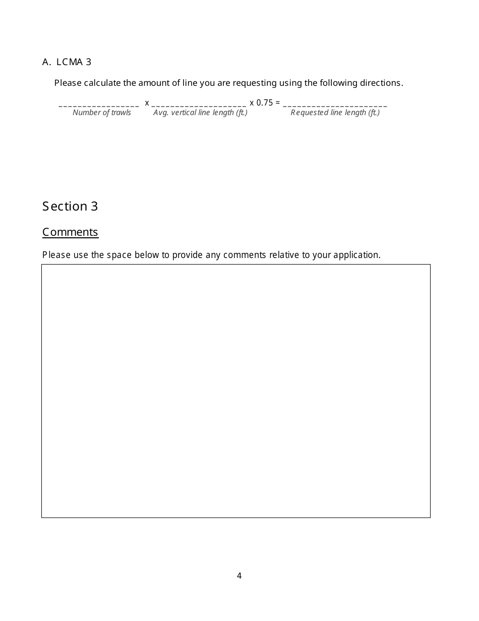 Large Whale Gear Modification Assistance Plan Affidavit and Application for Eligible Fishery Participants From Rhode Island - Rhode Island, Page 4