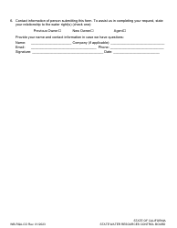 Form WB-RQA-CO Change of Ownership Form - California, Page 2