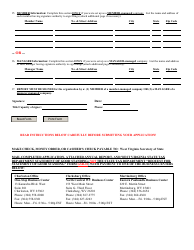 Form LLD-10 Application for Reinstatement of Revoked or Administratively Dissolved Limited Liability Company - West Virginia, Page 3
