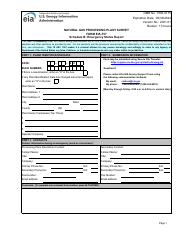 Form EIA-757 Schedule B Natural Gas Processing Plant Survey - Emergency Status Report