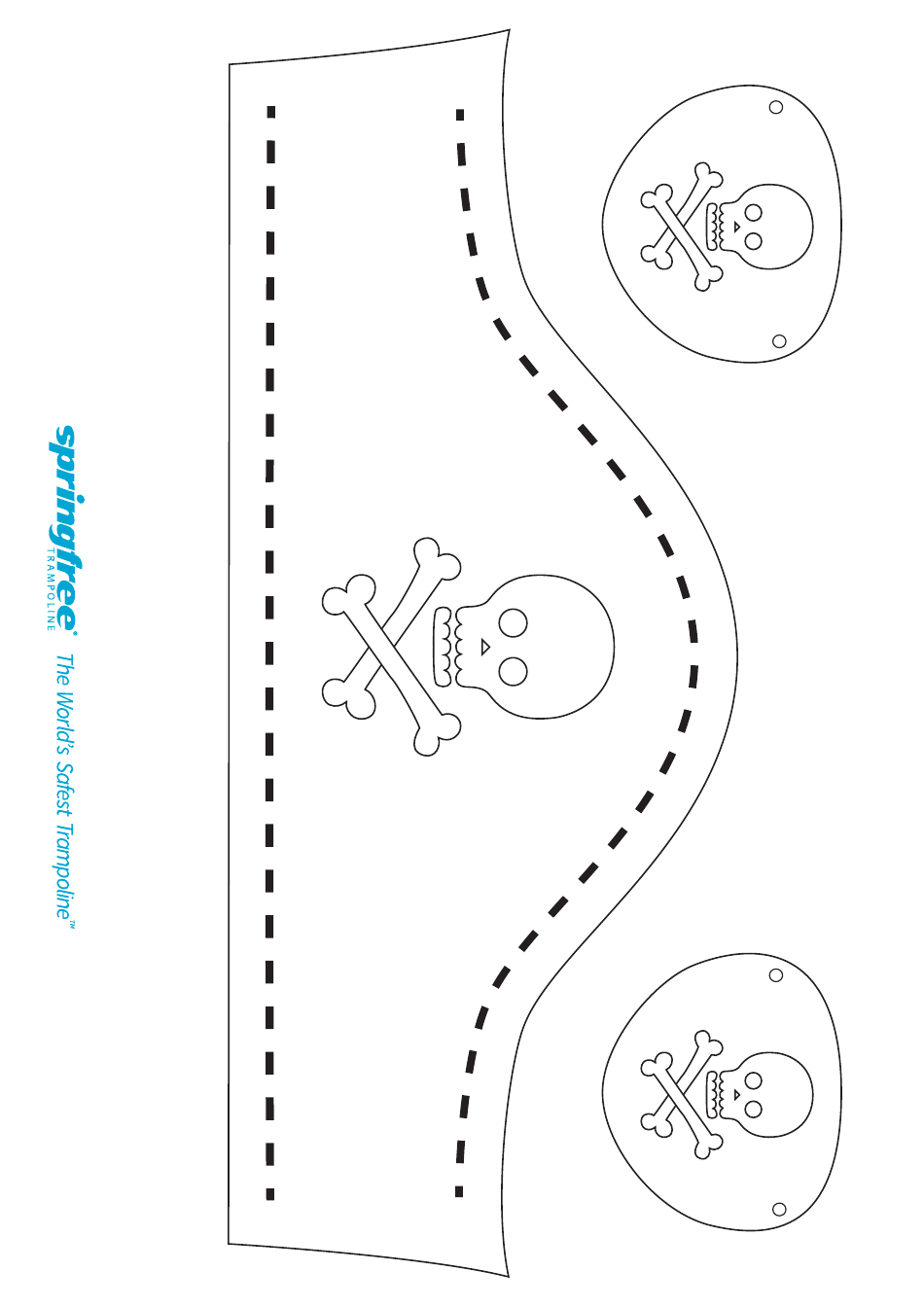 Pirate Hat Template White Download Printable PDF Templateroller