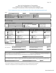 Form CONR565 Request for New or Modified Access to Oracle Primavera P6 Design, P6 Construction, Unifier, Oracle Business Intelligence (Obi) - New York