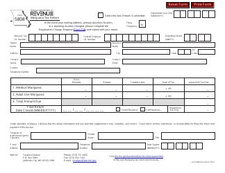 Form 5808 Marijuana Tax Return - Missouri