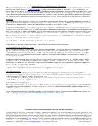 Form 5875 Biodiesel Producer Tax Credit - Missouri, Page 2