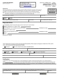 Document preview: Form JD-CV-116 Caseflow Request - Connecticut