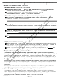 Formulario JD-FM-284S Acuerdo Sobre Custodia Y Plan De Crianza - Connecticut (Spanish), Page 3