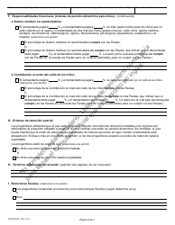 Formulario JD-FM-284S Acuerdo Sobre Custodia Y Plan De Crianza - Connecticut (Spanish), Page 6