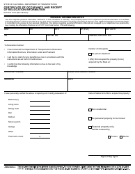 Document preview: Form RW10-25 Certificate of Occupancy and Receipt of Relocation Information - California