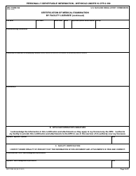 NRC Form 396 Certification of Medical Examination by Facility Licensee, Page 2