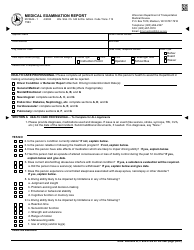 Document preview: Form MV3644 Medical Examination Report - Wisconsin
