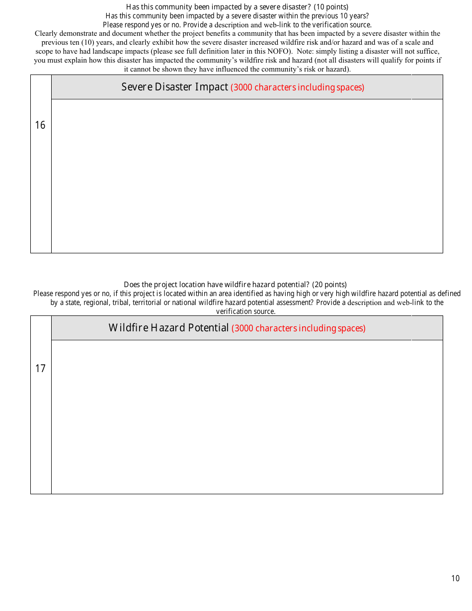 Community Wildfire Defense Grant, Page 10