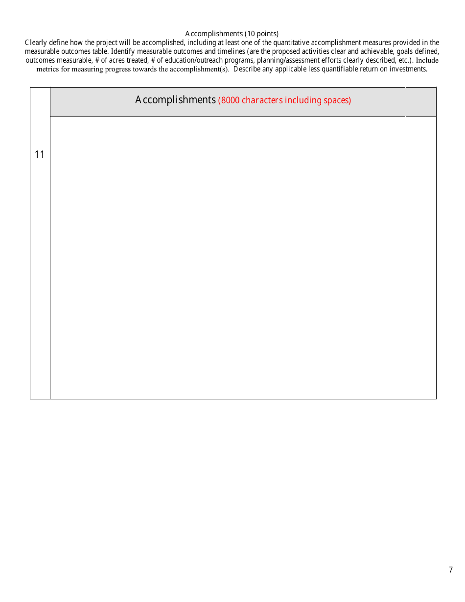 Community Wildfire Defense Grant, Page 7