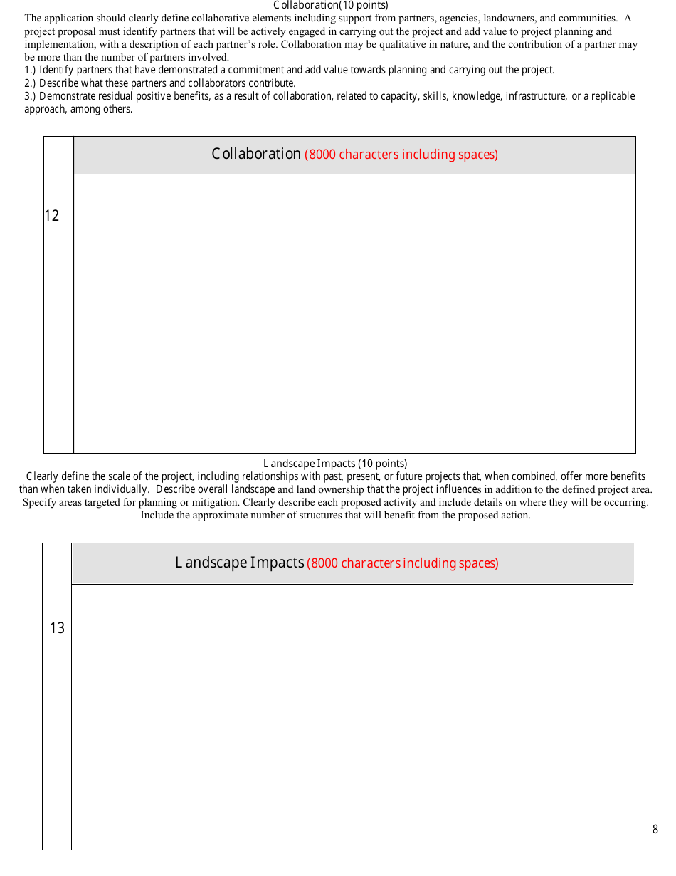Community Wildfire Defense Grant, Page 8