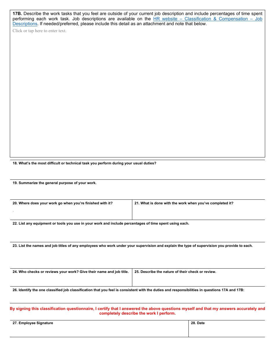 Classification Questionnaire - Rhode Island, Page 2