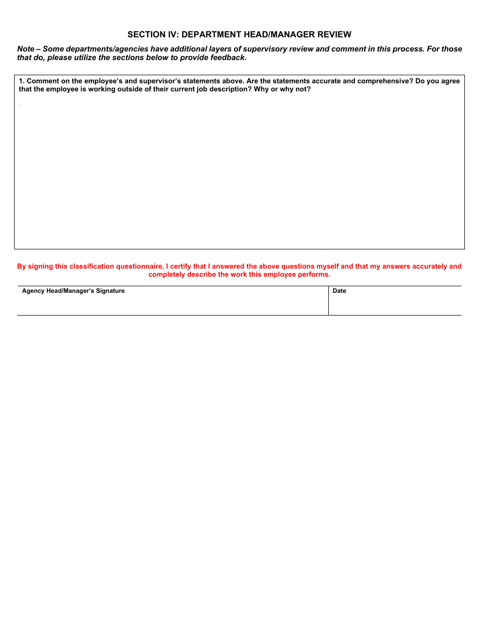 Classification Questionnaire - Rhode Island, Page 4