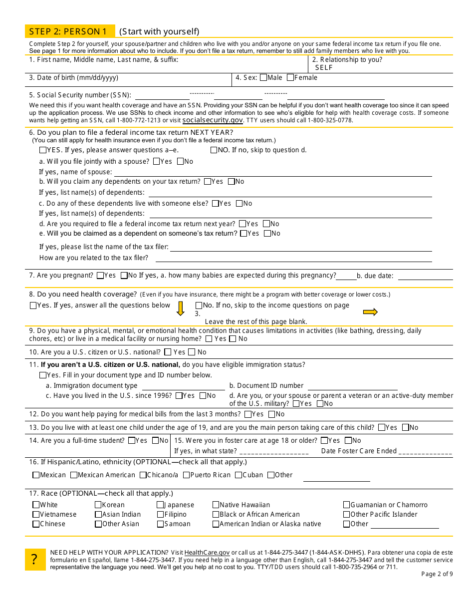 BFA Form 800MA Application for Health Coverage  Help Paying Costs - New Hampshire, Page 4