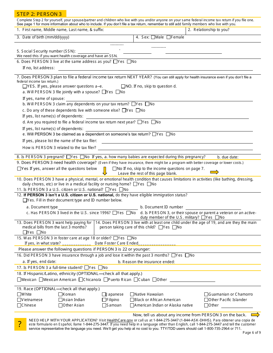 BFA Form 800MA Application for Health Coverage  Help Paying Costs - New Hampshire, Page 8
