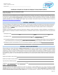 Document preview: Form DOL-FME Certification of Health Care Provider for Employee's Serious Health Condition - Connecticut