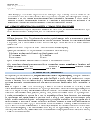 Form DOL-FMS Certification for Serious Injury or Illness of a Current Servicemember for Military Caregiver Leave - Connecticut, Page 2