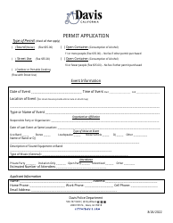 Street Use Permit Application - City of Davis, California, Page 3