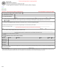 Document preview: Foreign Registration Statement (Tribal Series Limited Liability Company) - Utah