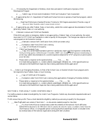 Add-A-site Checklist - Independent Center Adding Sites/Becoming a Center Sponsor - Georgia (United States), Page 4