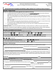 Document preview: Form TC18-9 Interstate Certification Affidavit - Disadvantaged Business Enterprise (Dbe) - Kentucky