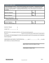 Deferred Retirement Option Program Election Form - City of Fort Worth, Texas, Page 3