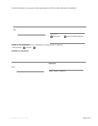 Form 20.1 Requisition - Method of Attendance - British Columbia, Canada, Page 2
