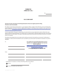 Document preview: Form F95 Fax Cover Sheet - British Columbia, Canada