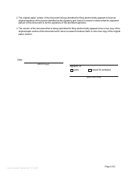 Form F96 Electronic Filing Statement - British Columbia, Canada, Page 2