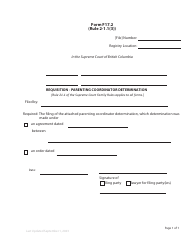 Document preview: Form F17.2 Requisition - Tribunal Award - British Columbia, Canada