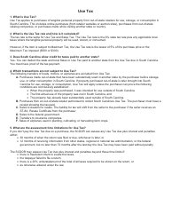 Form ST-236 Casual Excise or Use Tax Return - South Carolina, Page 4