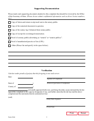 Form 2304 Notary Public Complaint - Texas, Page 5