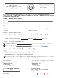 Document preview: Formulario 2102-S Solicitud De Certificados Oficiales O Apostillas - Texas (Spanish)