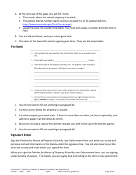 Instructions for Form CIV502 Petition for Return of Property Seized by Law Enforcement - Minnesota, Page 3