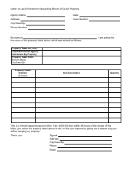 Instructions for Form CIV502 Petition for Return of Property Seized by Law Enforcement - Minnesota, Page 6