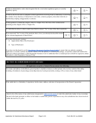 Form DS-101 Subdivision Disclosure Report (Public Report) Application - Arizona, Page 3