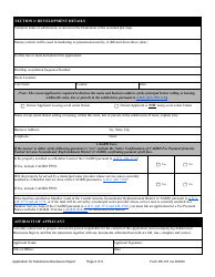 Form DS-101 Subdivision Disclosure Report (Public Report) Application - Arizona, Page 4