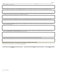 Form CIT0116 Waiver Request Form (Request for Exemption From Citizenship Language and Knowledge Requirements) - Canada, Page 2