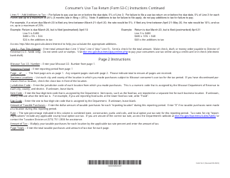 Form 53-C Consumer&#039;s Use Tax Return - Missouri, Page 4