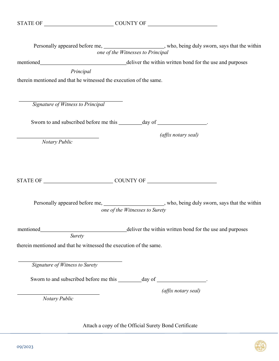 Service Contract Provider Surety Bond - South Carolina, Page 3