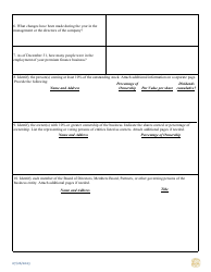 Premium Service Company Renewal Application Additional Questionnaire Form - South Carolina, Page 2
