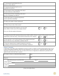 Premium Service Company Renewal Application Additional Questionnaire Form - South Carolina, Page 5